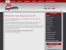 Tablet Screenshot of jgimprinters.com